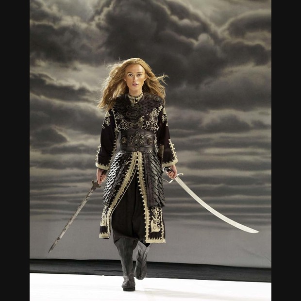 Blurred namesake artwork for Elizabeth Swann; dog photo to be confirmed